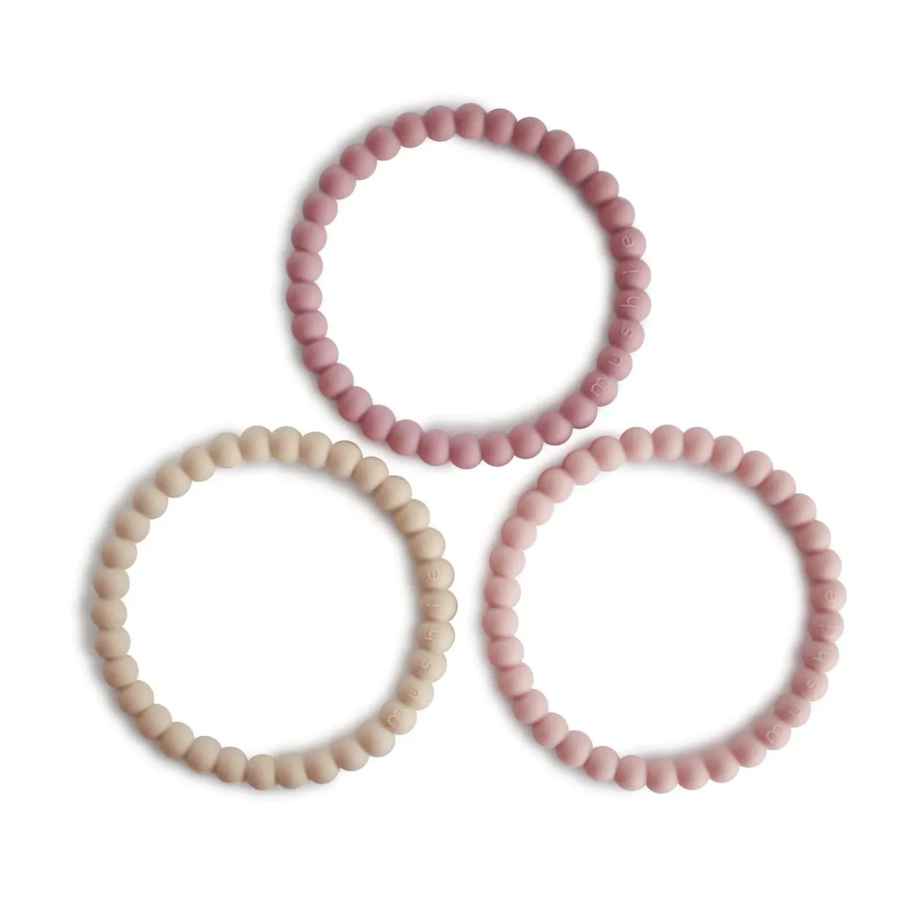 3 dentarelli Pearl Linen Peony Pale Pink