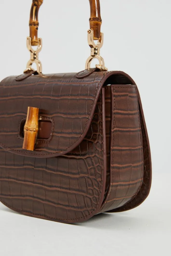 Borsa con manico in bambu