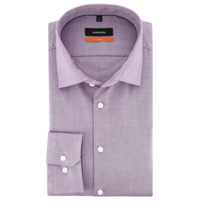Camicia seidensticker slim fit lilac