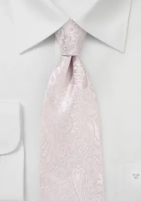 Cravatta rosa pastello vegetale