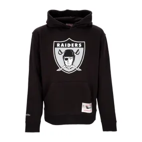 Felpa Cappuccio Uomo Nfl Team Logo Hoodie Upd Oakrai Black
