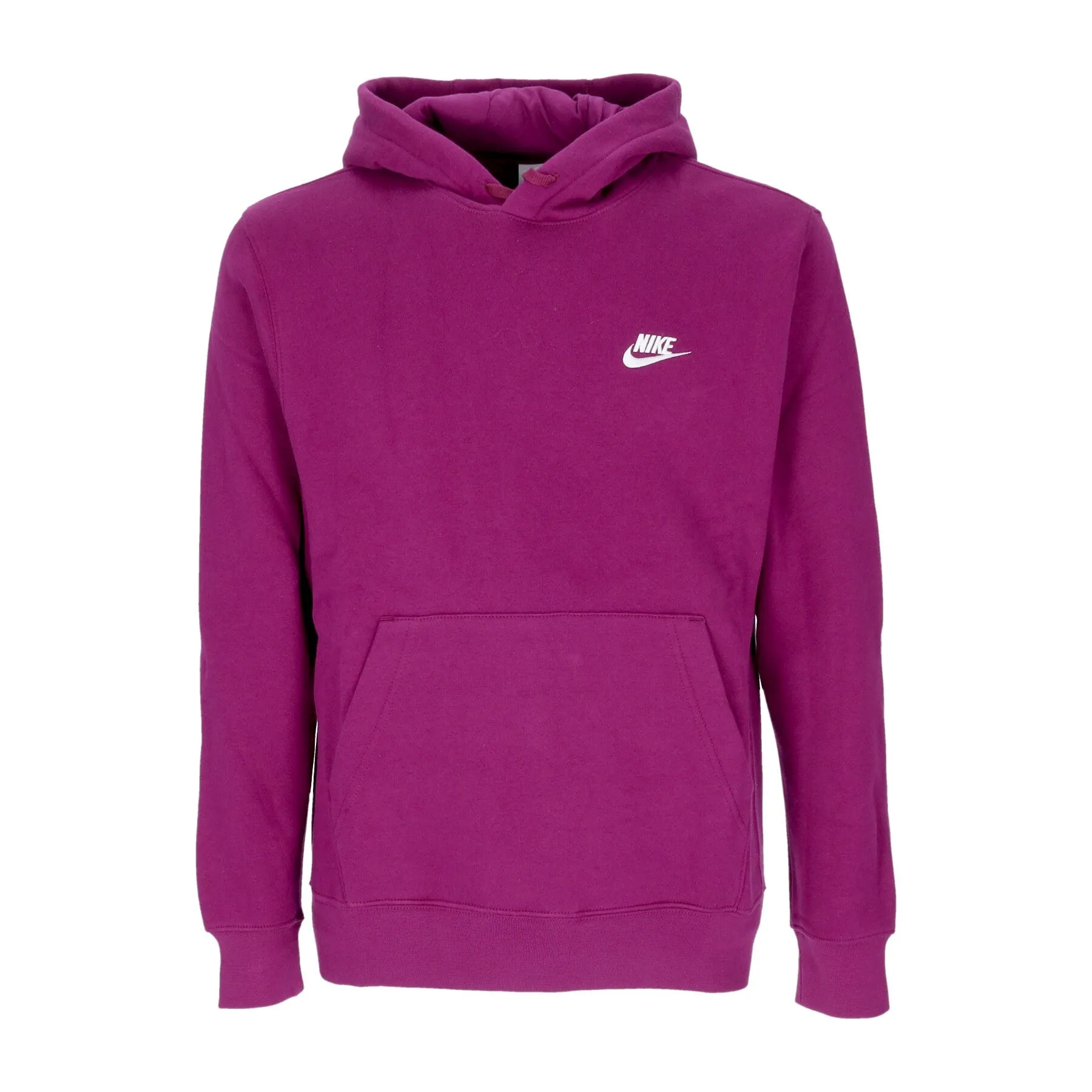 Felpa Cappuccio Uomo Sportswear Club Fleece Hoodie Sangria/sangria/white