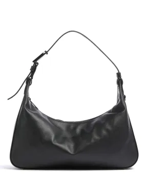  Furla Flow M Borsa hobo pelle a grana fine nero  