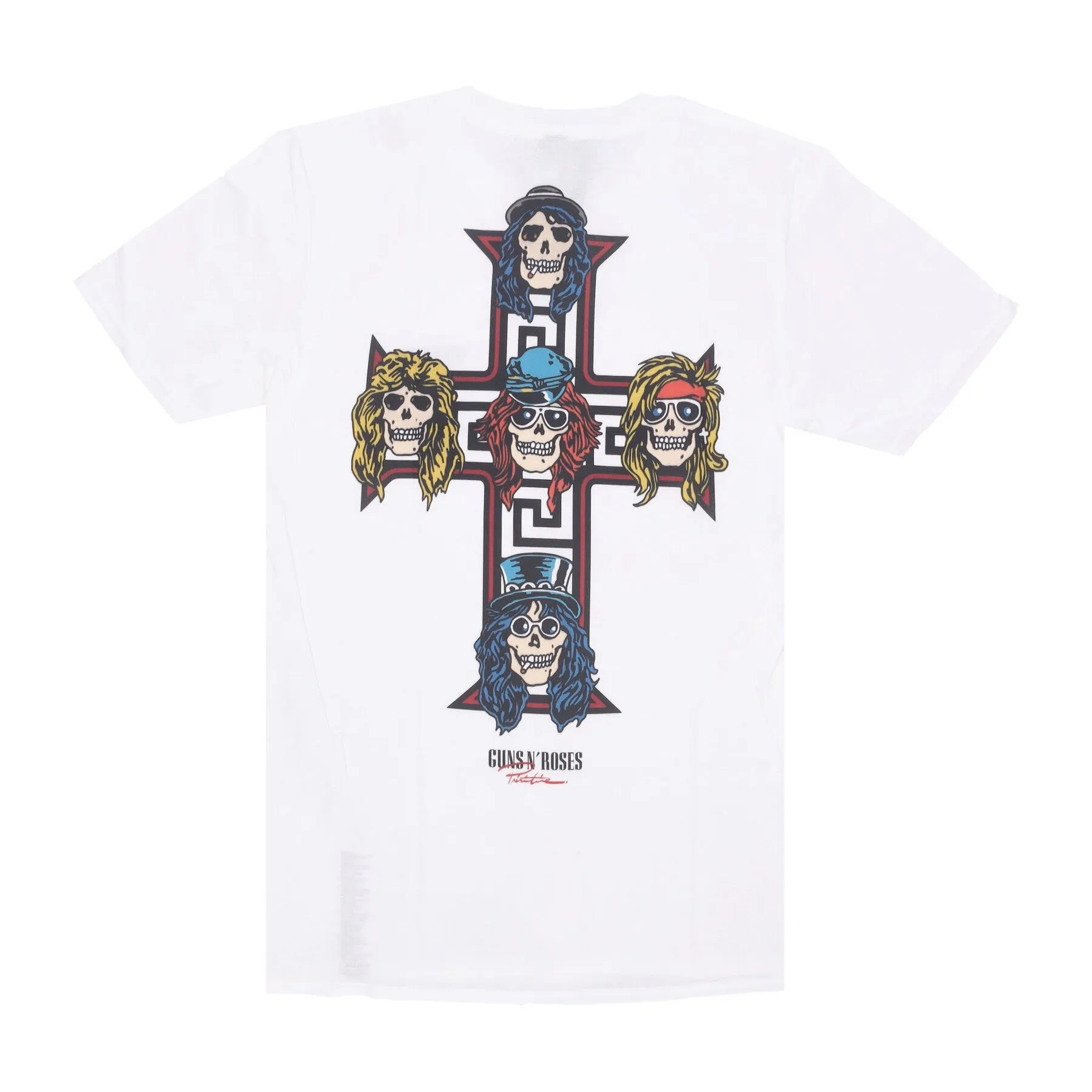 Maglietta Uomo Cross Tee X Guns N' Roses White