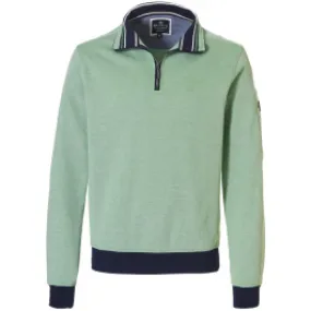 Maglione Baileys con zip a punti strutturati Verde