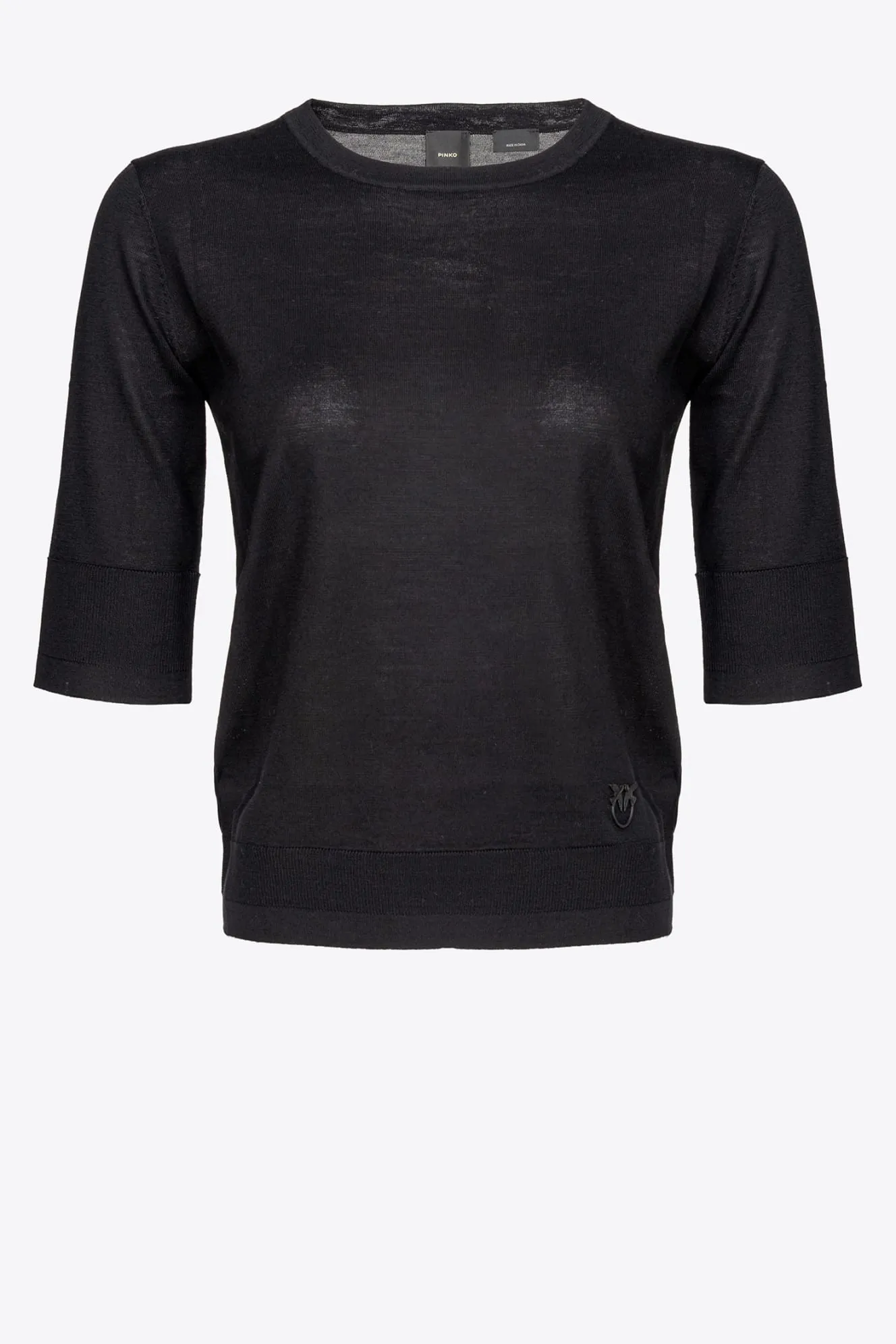 T-shirt with three-quarter sleeves Pinko / Black